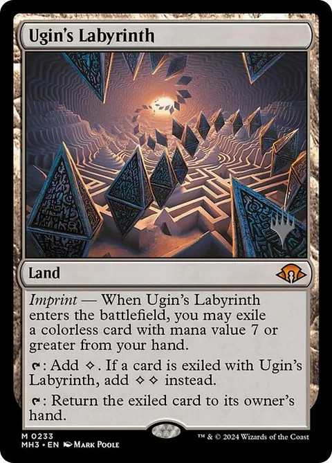 Ugin's Labyrinth, card 233p from Modern Horizons 3 Promos
