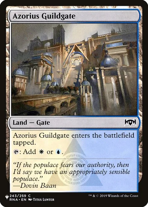 Azorius Guildgate, carte RNA-243 de The List