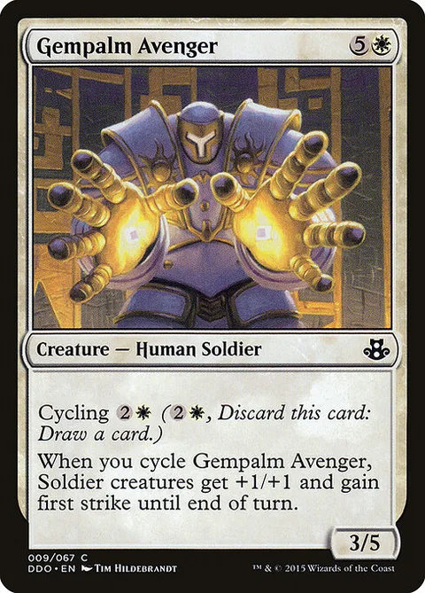 Gempalm Avenger, card 9 from Duel Decks: Elspeth vs. Kiora