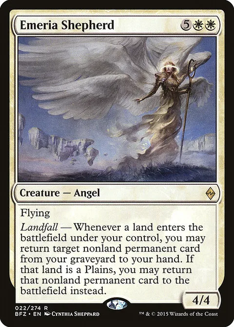 Emeria Shepherd, card 22 from Battle for Zendikar