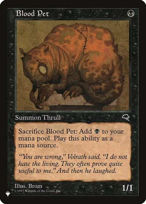 Blood Pet, carte TMP-109 de The List
