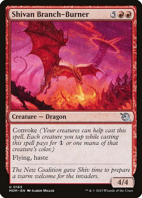 Shivan Branch-Burner, card 165 from March of the Machine