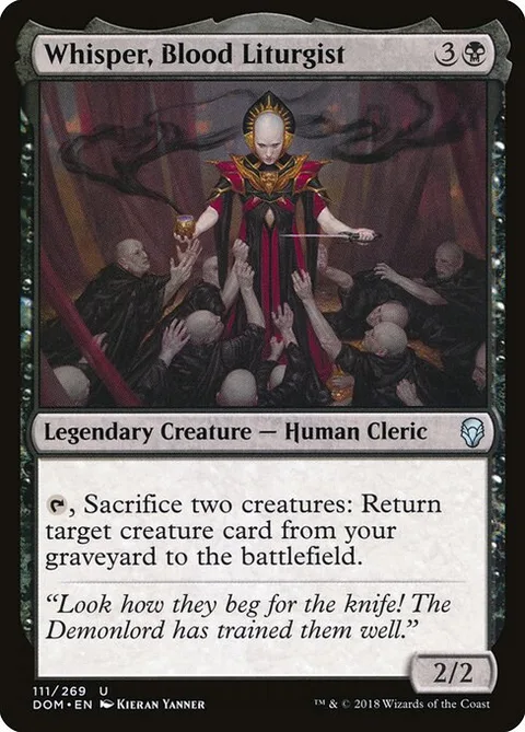 Whisper, Blood Liturgist, carte 111 de Dominaria