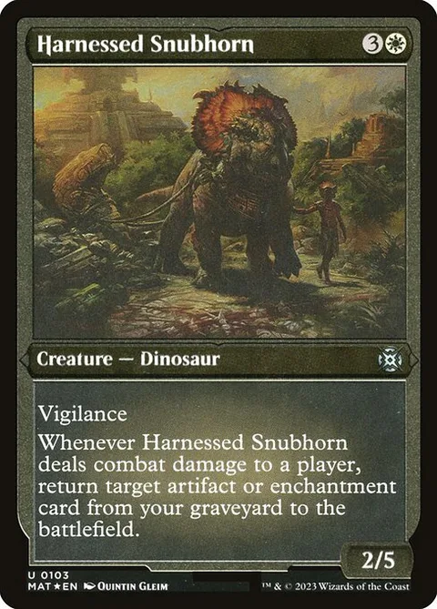 Harnessed Snubhorn, carte 103 de March of the Machine: The Aftermath