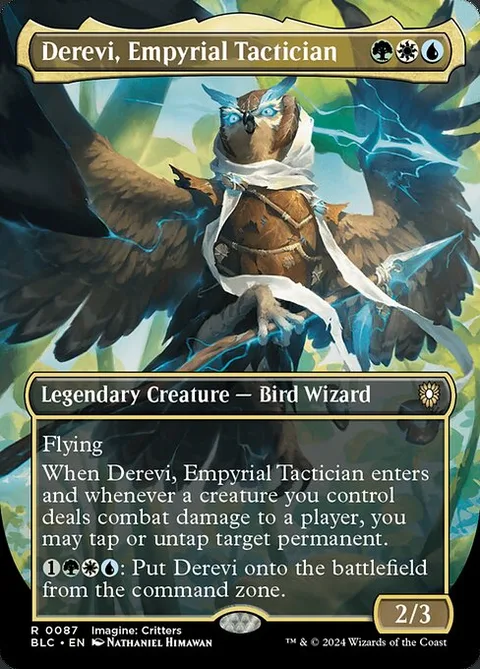 Derevi, Empyrial Tactician, card 87 from Bloomburrow Commander