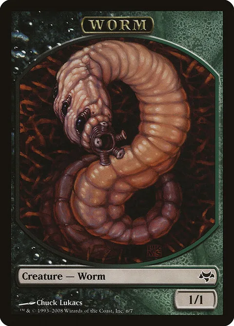 Worm, card 6 from Eventide Tokens