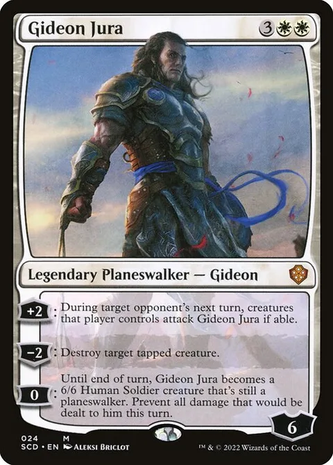 Gideon Jura, card 24 from Starter Commander Decks