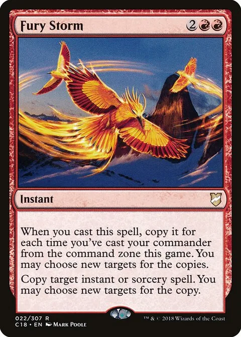 Fury Storm, card 22 from Commander 2018