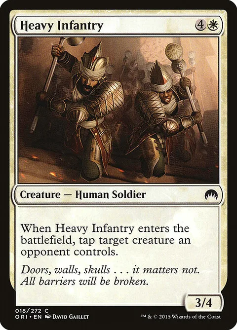 Heavy Infantry, card 18 from Magic Origins