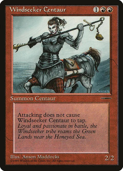 Windseeker Centaur, card 3 from HarperPrism Book Promos