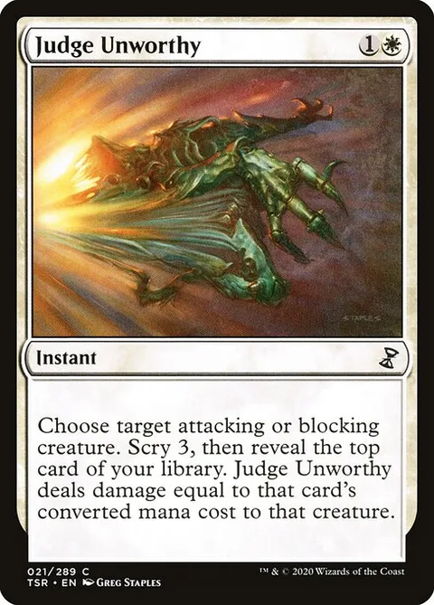 Judge Unworthy, carte 21 de Time Spiral Remastered