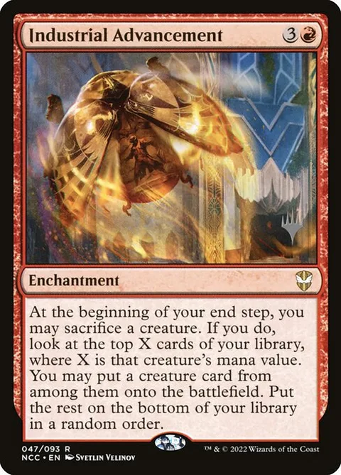 Industrial Advancement, card 47p from New Capenna Commander Promos