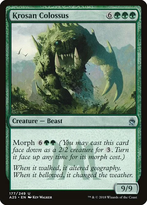 Krosan Colossus, card 177 from Masters 25