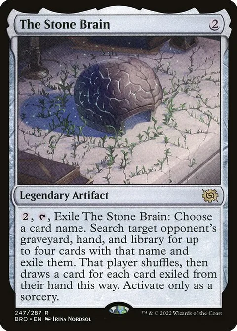 The Stone Brain, card 247 from The Brothers' War