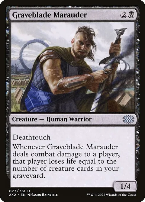Graveblade Marauder, card 77 from Double Masters 2022