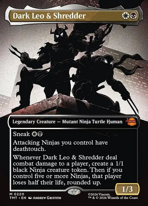 Dark Leo & Shredder, carte 220 de Teenage Mutant Ninja Turtles