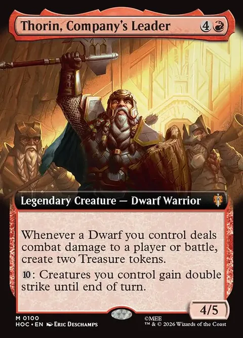 Thorin, Company's Leader, card 100 from The Hobbit Eternal