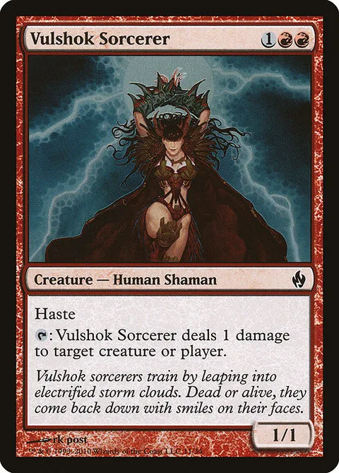 Vulshok Sorcerer, card 11 from Premium Deck Series: Fire and Lightning