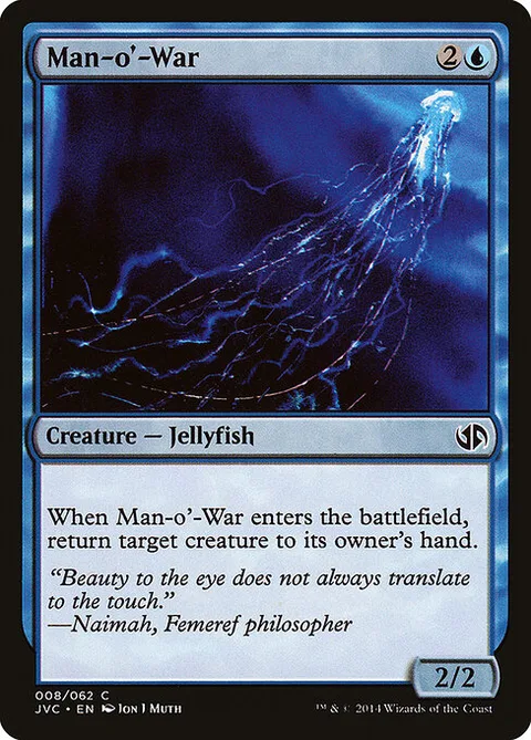Man-o'-War, carte 8 de Duel Decks Anthology: Jace vs. Chandra