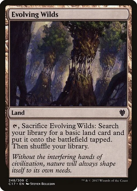 Evolving Wilds, card 248 from Commander 2017