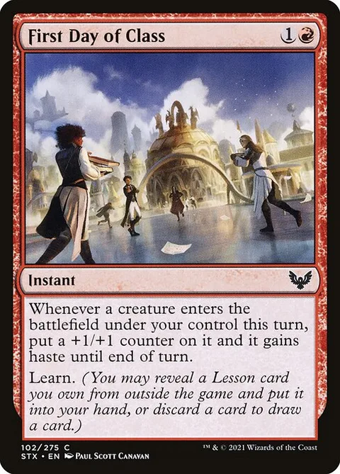 First Day of Class, carte 102 de Strixhaven: School of Mages