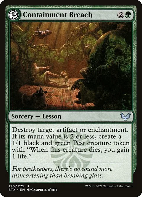 Containment Breach, card 125 from Strixhaven: School of Mages