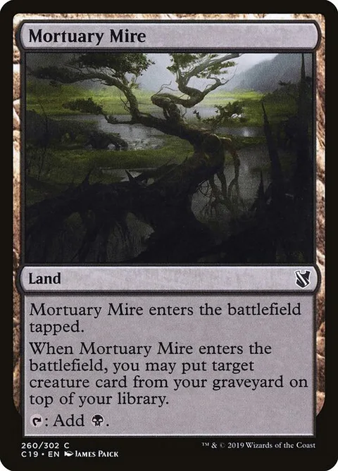 Mortuary Mire, card 260 from Commander 2019