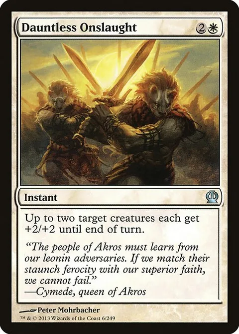 Dauntless Onslaught, card 6 from Theros