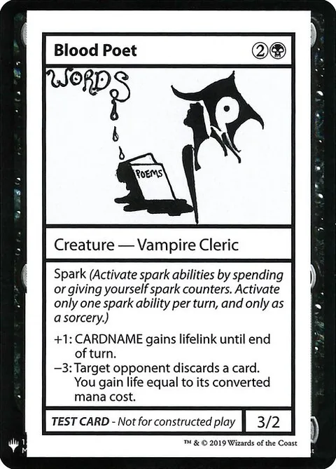 Blood Poet, card 34 from Mystery Booster Playtest Cards 2019