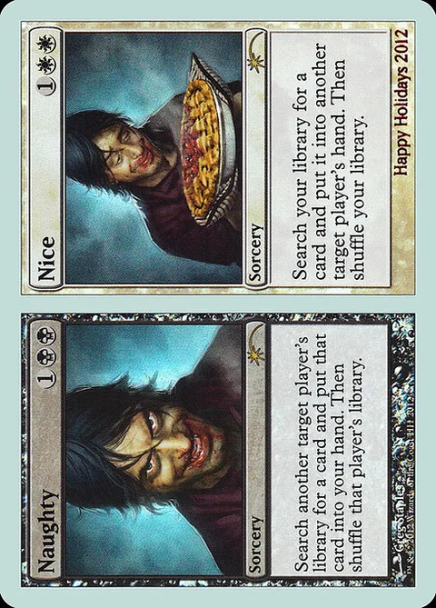Naughty // Nice, card 12 from Happy Holidays