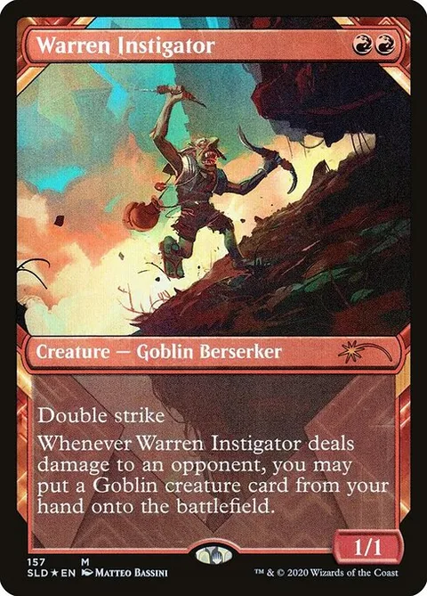 Warren Instigator, card 157 from Secret Lair Drop