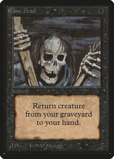 Raise Dead, card 123 from Limited Edition Beta