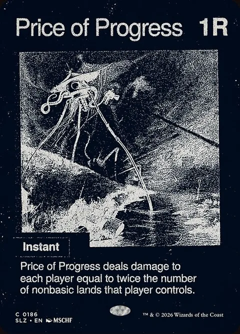 Price of Progress, card 186 from The Zeta Set