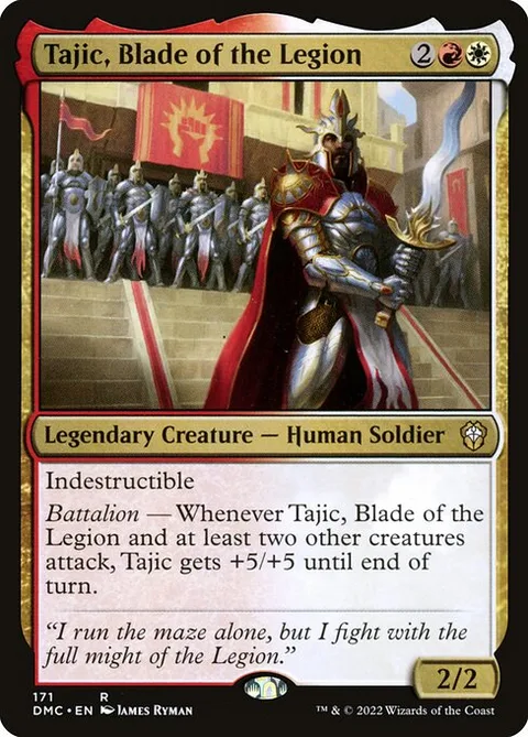Tajic, Blade of the Legion, card 171 from Dominaria United Commander