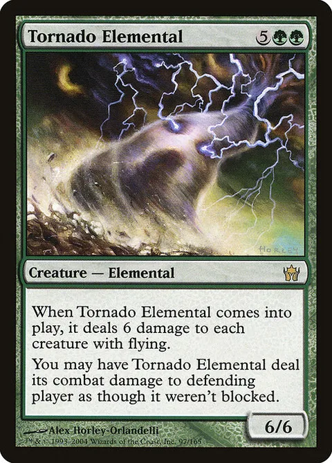 Tornado Elemental, card 97 from Fifth Dawn