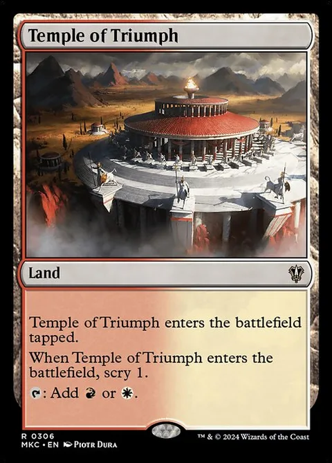 Temple of Triumph, card 306 from Murders at Karlov Manor Commander