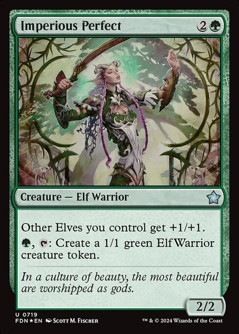 Imperious Perfect, card 719 from Foundations