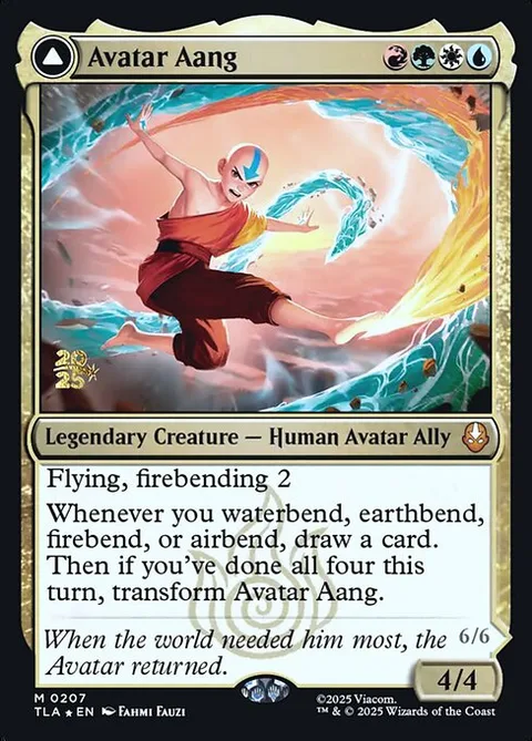 Avatar Aang // Aang, Master of Elements, carte 207s de Avatar: The Last Airbender Promos