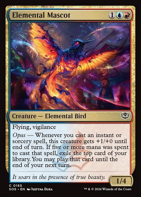 Elemental Mascot, carte 185 de Secrets of Strixhaven