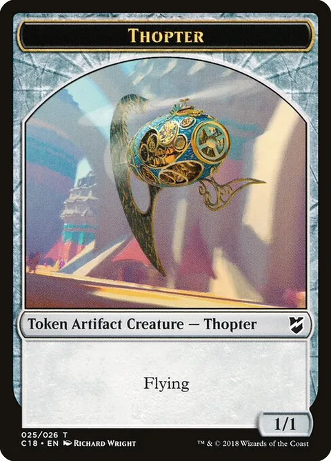 Thopter, carte 25 de Commander 2018 Tokens