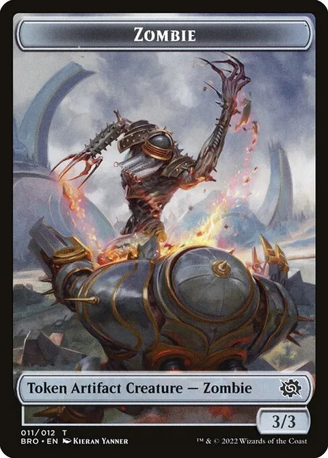 Zombie, card 11 from The Brothers' War Tokens
