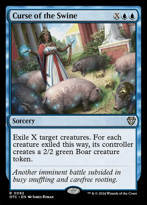 Curse of the Swine, card 92 from Outlaws of Thunder Junction Commander