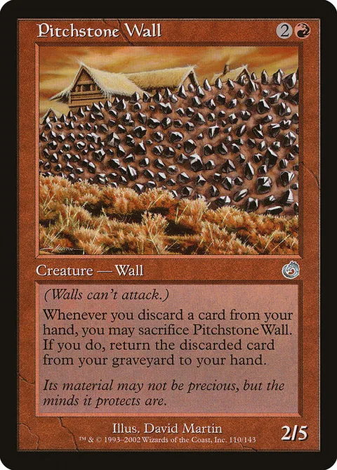 Pitchstone Wall, card 110 from Torment
