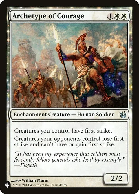 Archetype of Courage, card BNG-4 from The List
