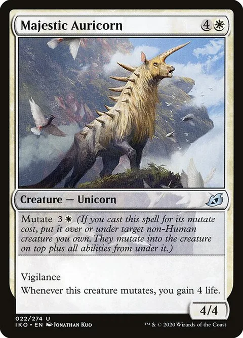 Majestic Auricorn, card 22 from Ikoria: Lair of Behemoths