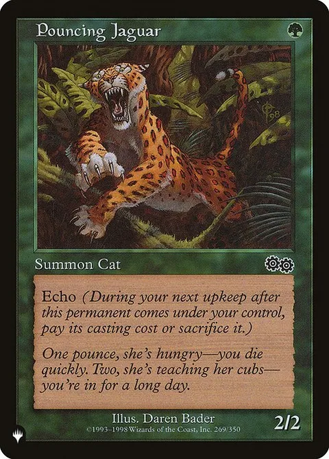 Pouncing Jaguar, card USG-269 from The List