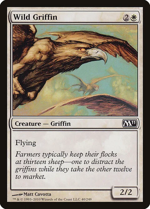 Wild Griffin, card 40 from Magic 2011