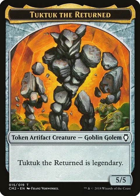 Tuktuk the Returned, card 15 from Commander Anthology Volume II Tokens