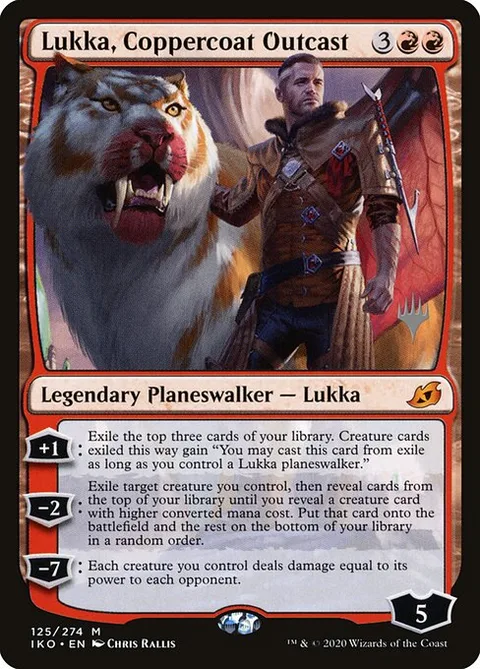 Lukka, Coppercoat Outcast, card 125p from Ikoria: Lair of Behemoths Promos