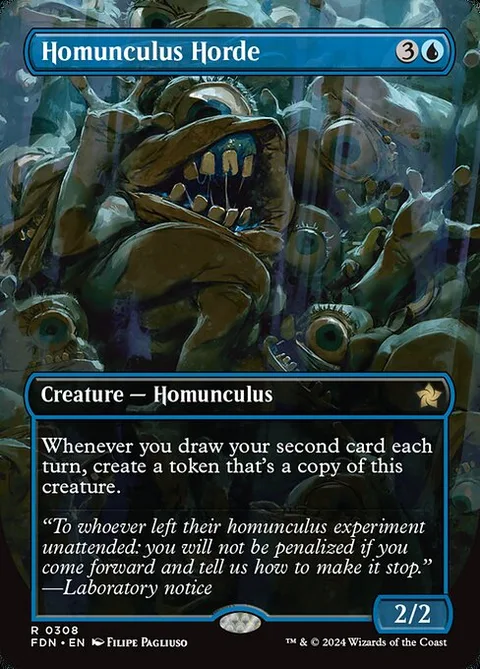 Homunculus Horde, card 308 from Foundations